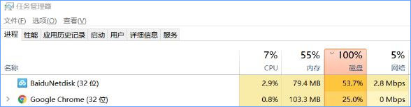 Win10系統下baidunetdisk進程占用磁盤100%怎么解決？