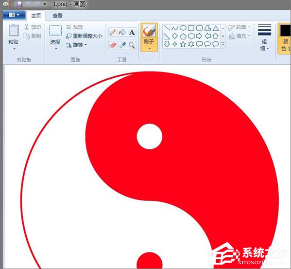 Windows系統自帶的畫圖工具如何填充顏色？