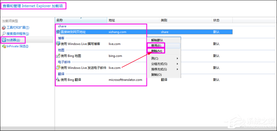 如何清除鼠標右鍵多余項？Win7系統刪除右鍵多余菜單的方法