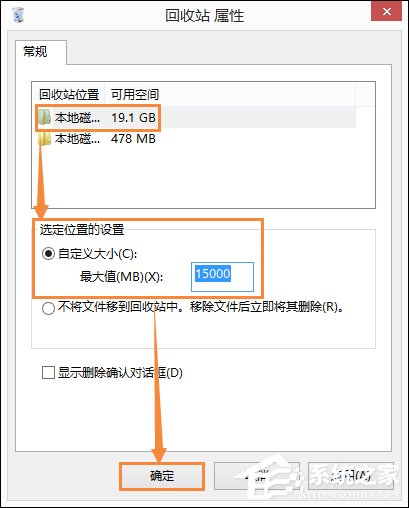 回收站占用哪個盤？Win8.1系統中回收站自定義大小的方法