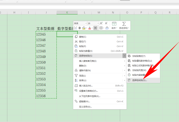 WPS中Excel文本型數字怎么轉換為數值型數字