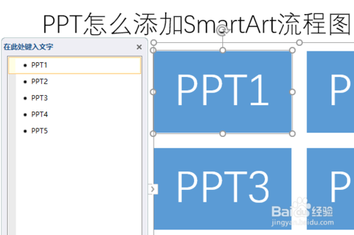 PPT如何添加SmartArt流程圖？