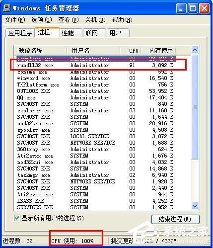 WinXP系統出現“Rundll32.exe應用程序錯誤”怎么辦？