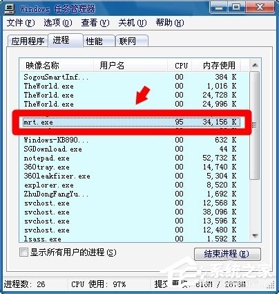 Win7電腦中的mrt.exe是什么文件？