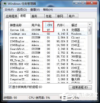 Win7系統CPU使用率100怎么辦？