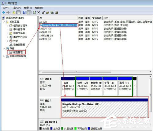 Win7系統如何給移動硬盤分區？Win7系統給移動硬盤分區的方法
