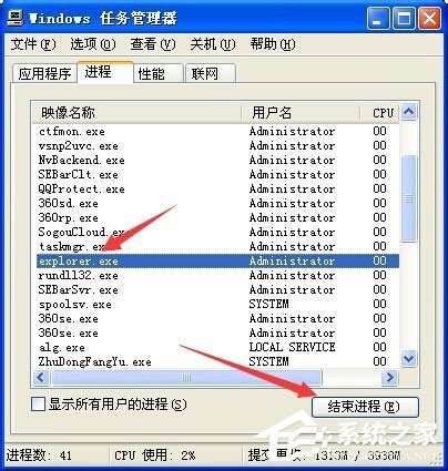 WinXP系統桌面顯示不出來如何解決？