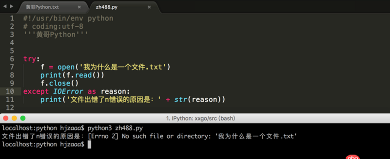 python - [Errno 2] No such file or directory: ’我為什么是一個文件，為什么返回值是這樣的呢？