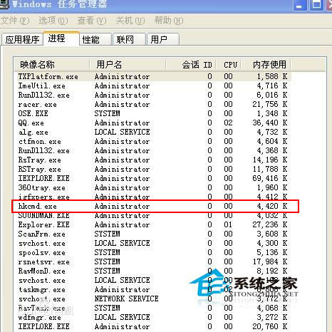 Win7系統hkcmd.exe進程是什么？關閉hkcmd.exe對系統有影響嗎？