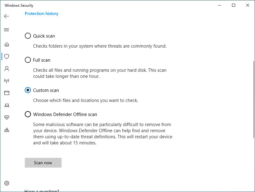 Win10怎么使用Windows Defender掃描文件夾中的惡意軟件？
