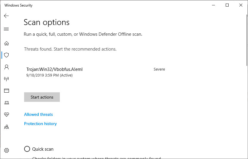 Win10怎么使用Windows Defender掃描文件夾中的惡意軟件？
