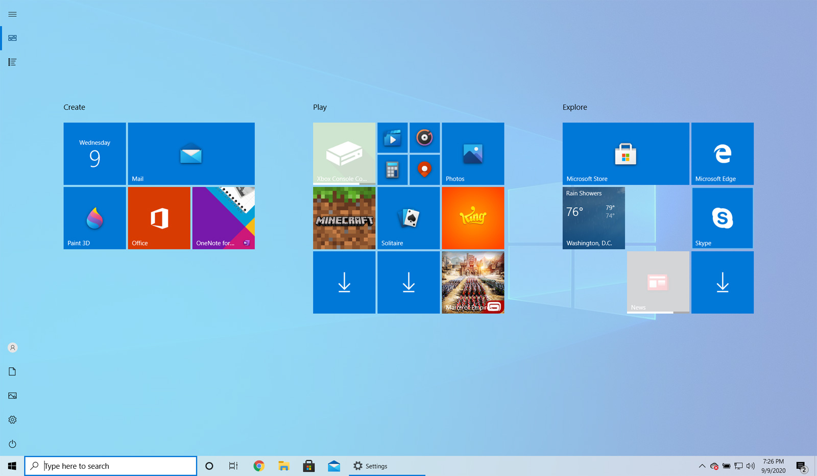 Win10開始菜單怎么設置全屏顯示？