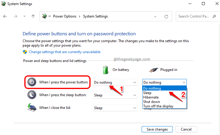 如何在Windows11/10中禁用電源按鈕關機？