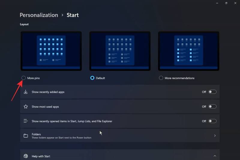如何在Windows11開始菜單中固定更多應用？