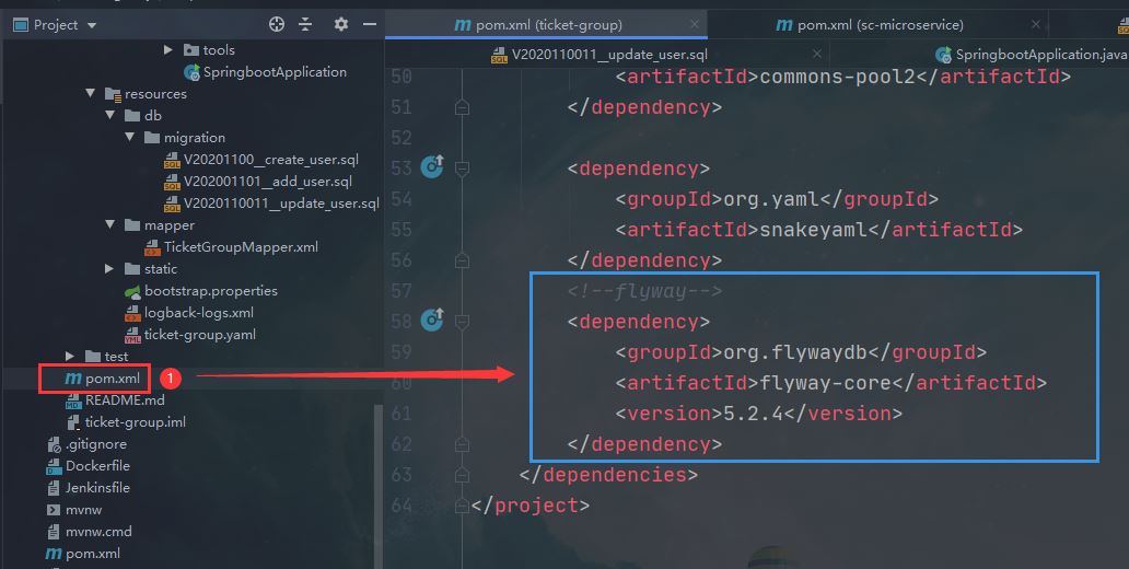 flyway實現java 自動升級SQL腳本的問題及解決方法