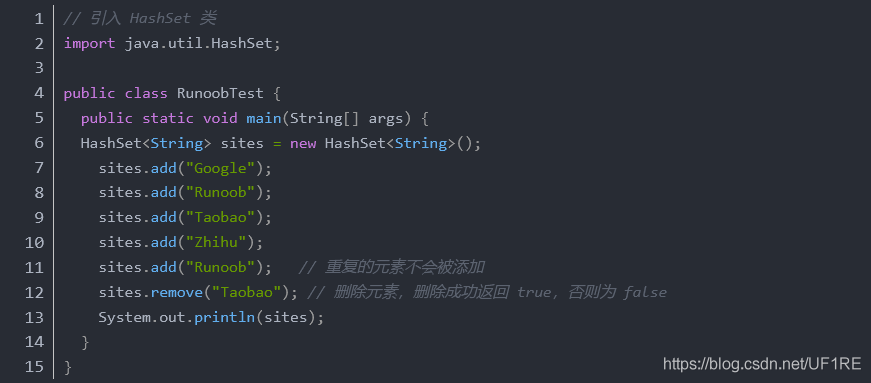 Java基礎之詳解HashSet的使用方法
