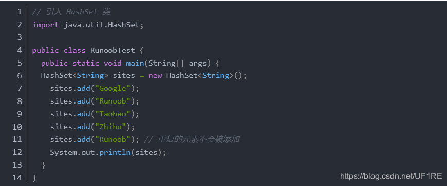 Java基礎之詳解HashSet的使用方法