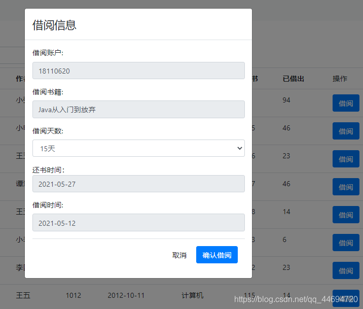 基于Java SSM框架開發圖書借閱系統源代碼