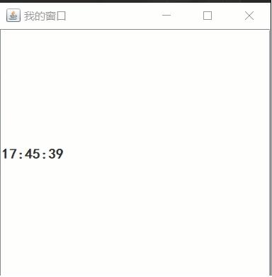 Java線程實現時間動態顯示