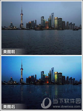 美圖秀秀夜景倒影如何做 夜景倒影制作方法介紹