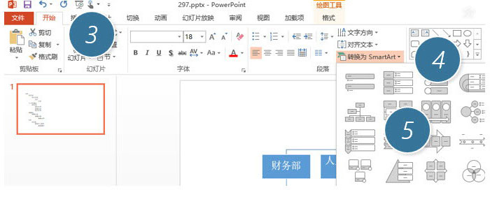 PPT中快速產生一個復雜組織架構圖具體操作步驟