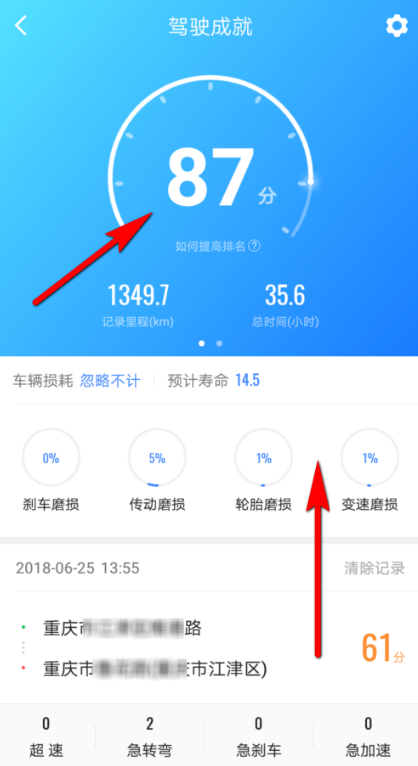 高德地圖APP查看駕駛得分的詳細圖文講解