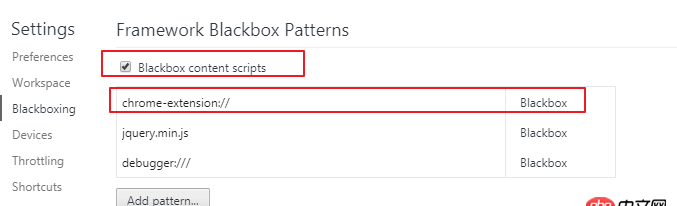 javascript - chrome斷點調試時，經常出現很多vm開頭的文件，隱身模式卻沒有，請問如何屏蔽？