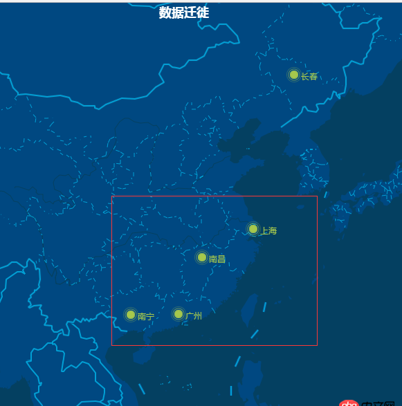 javascript - 仿著echarts官網的地圖做了個例子，但是只顯示出來了地點，沒有畫出飛機動態效果？？急