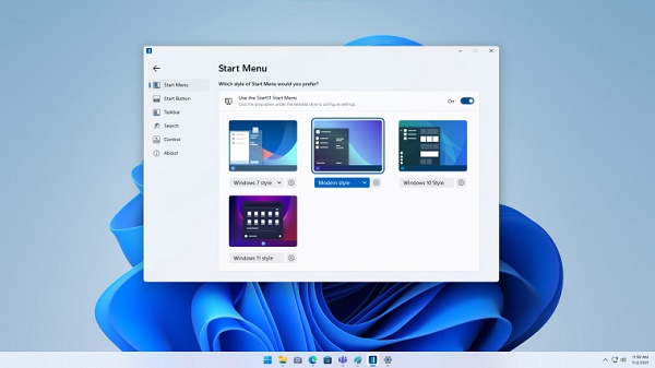 Start11工具發布 可以讓win10系統使用win11界面布局