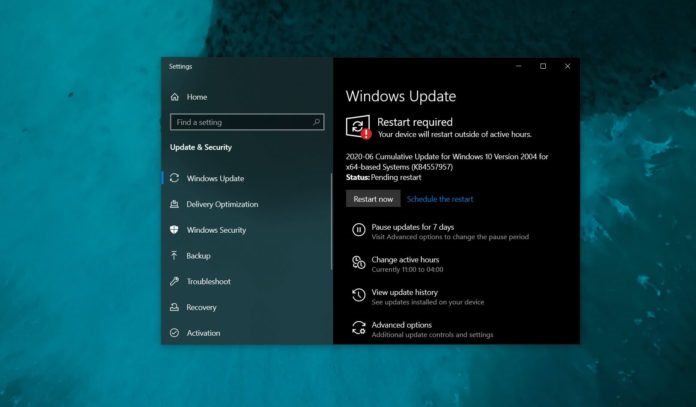 win10 2004更新補丁開始推送 代碼為KB4557957