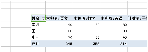 excel數據透視表求和具體操作流程