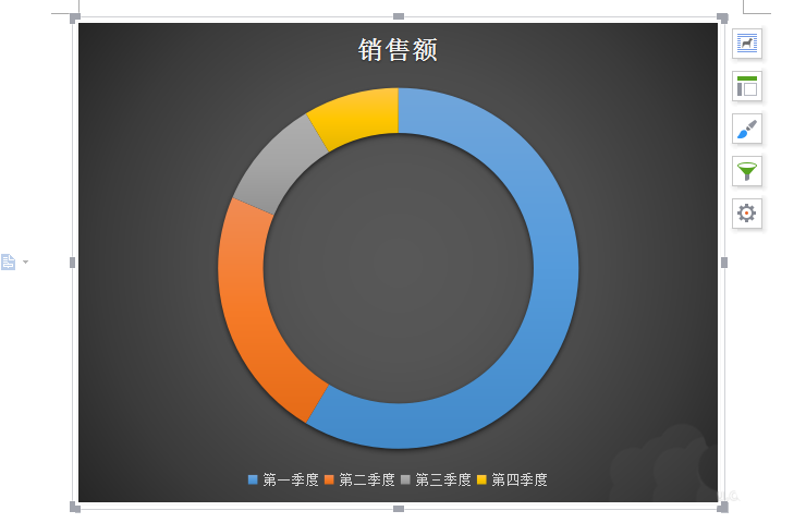 wps中將表格中數據做成環形圖表具體操作流程