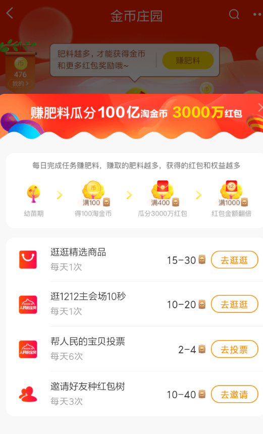 淘寶雙12金幣莊園瓜分紅包玩法是什么？金幣莊園瓜分紅包活動攻略介紹！