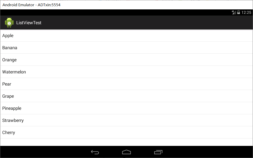 Android ListView UI組件使用說明