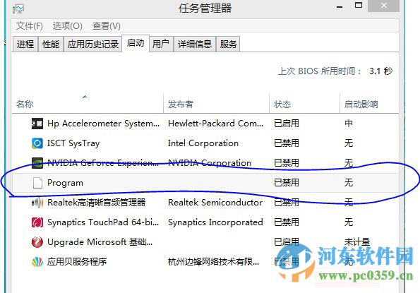 win8啟動項program是什么？刪除program啟動項的方法