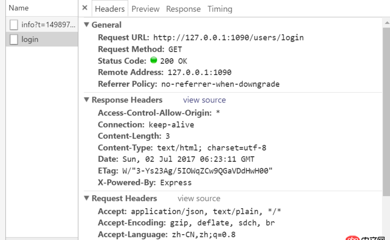 javascript - 向nodejs發送post請求，只有options