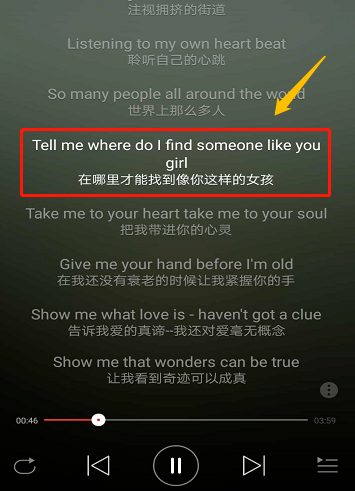 網易云音樂APP設置同時顯示中英文歌詞操作步驟
