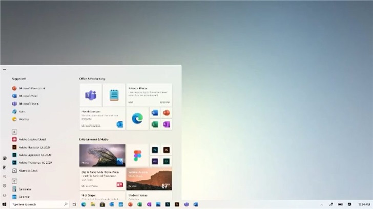 Win10系統新開始菜單文件資源管理器界面