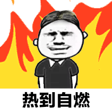 抖音熱到爆炸熱到和太陽肩并肩GIF表情包