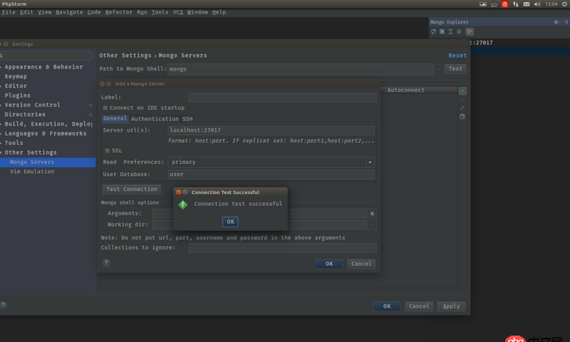 node.js - 如何在webstorm中啟動并連接mongodb數據庫呢？