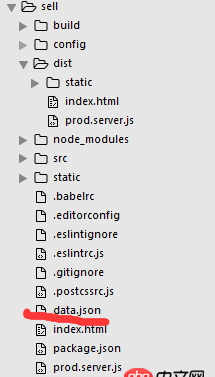 javascript - vue-clin項目，npm run build后dist文件夾，index.html無法獲取自己通過json，mock的數據