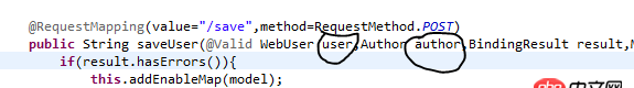 java - jsp的字能自動填充到user，卻不能自動填充到author為什么呀？