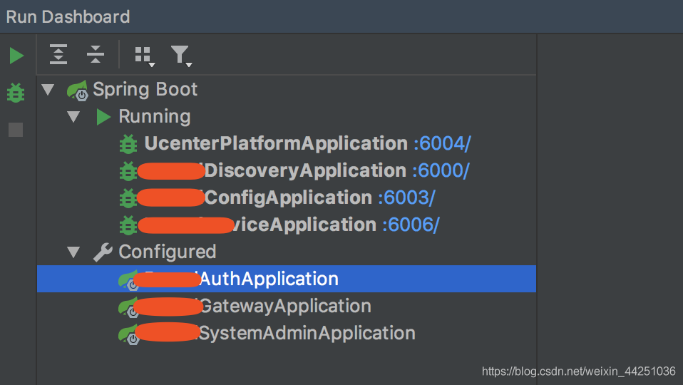 在idea中顯示springboot面板的方法
