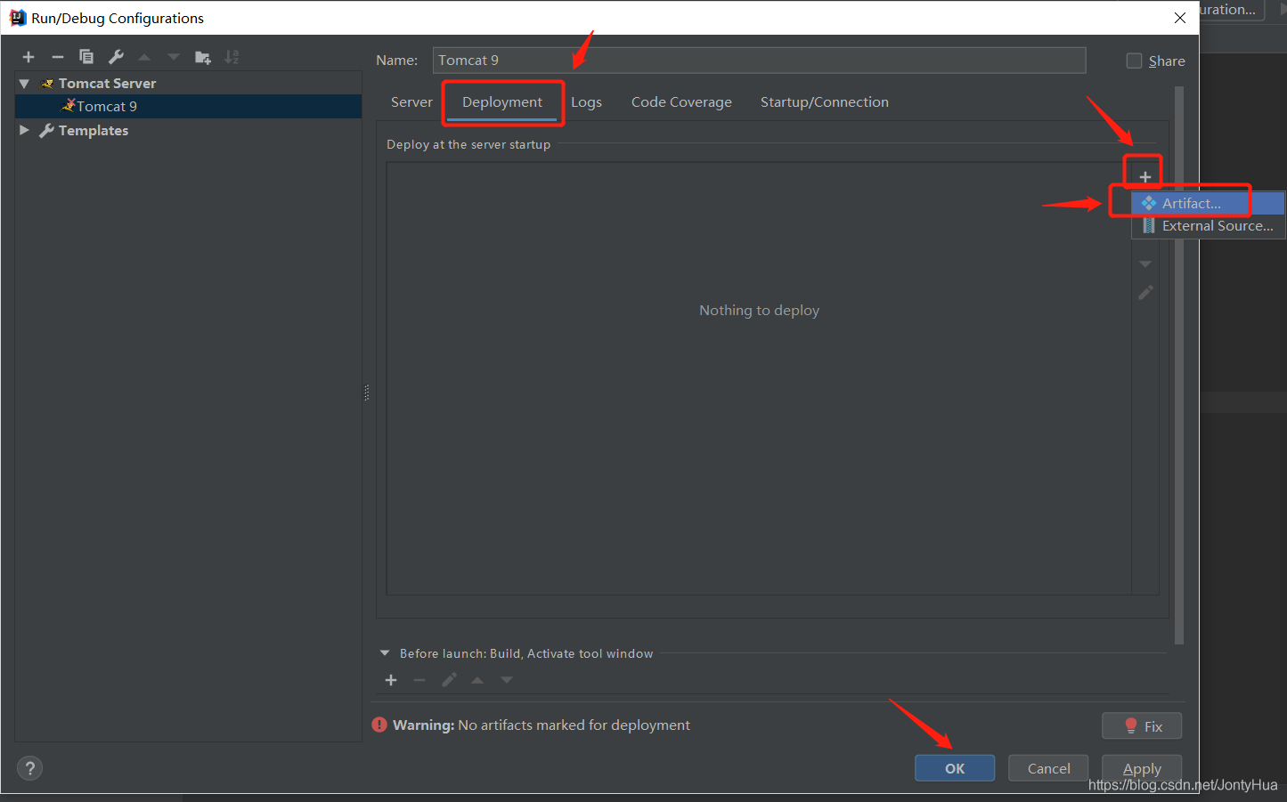 如何在IntelliJ IDEA 2018上配置Tomcat并運行第一個JavaWeb項目