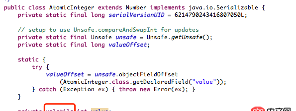 java - AtomicInteger等原子類，是不是不用volatile修飾，自帶volatile屬性？