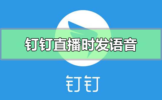 釘釘直播的時候怎么發語音