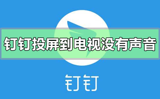 釘釘投屏到電視沒有聲音