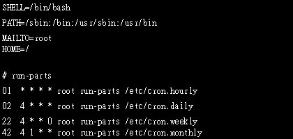Linux下的crontab定時執行任務命令詳解