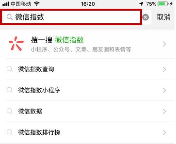 微信指數查看教程