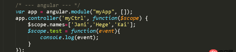 javascript - 請指條明路，angular的$event，在select中卻是undefined？